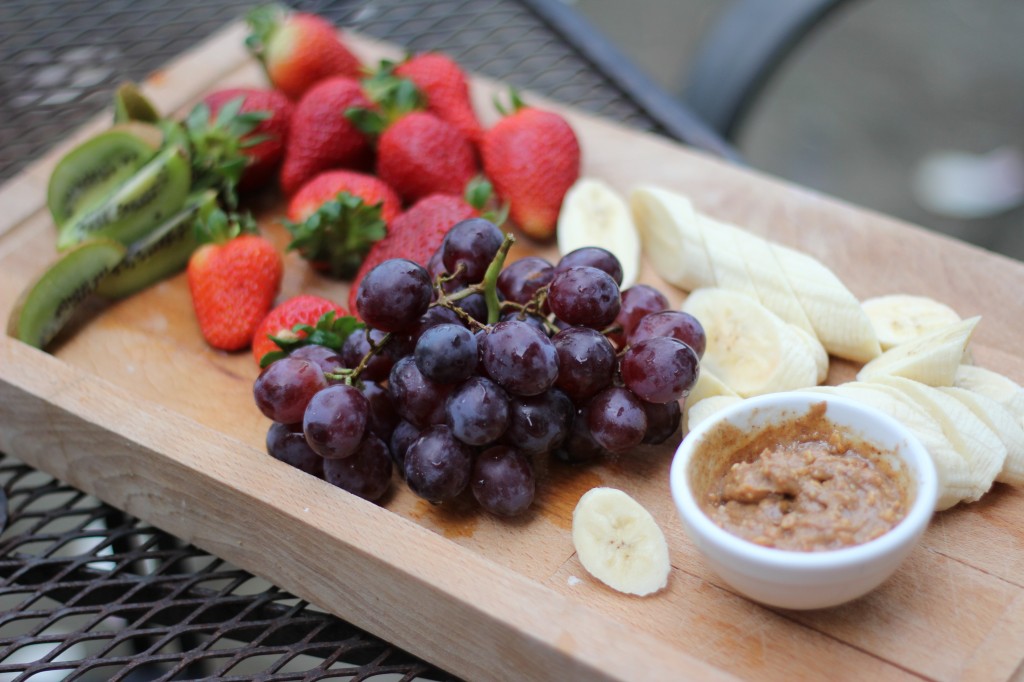 Fresh Fruit with Honey Nut Butter