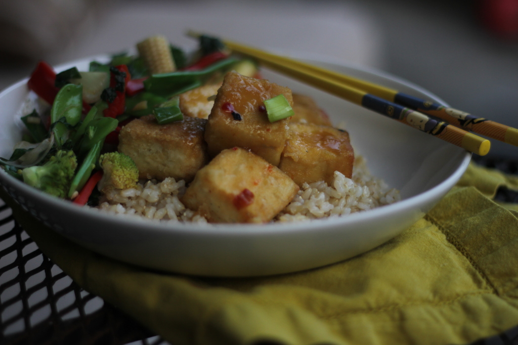 Orange Tofu & Asian Stirfry