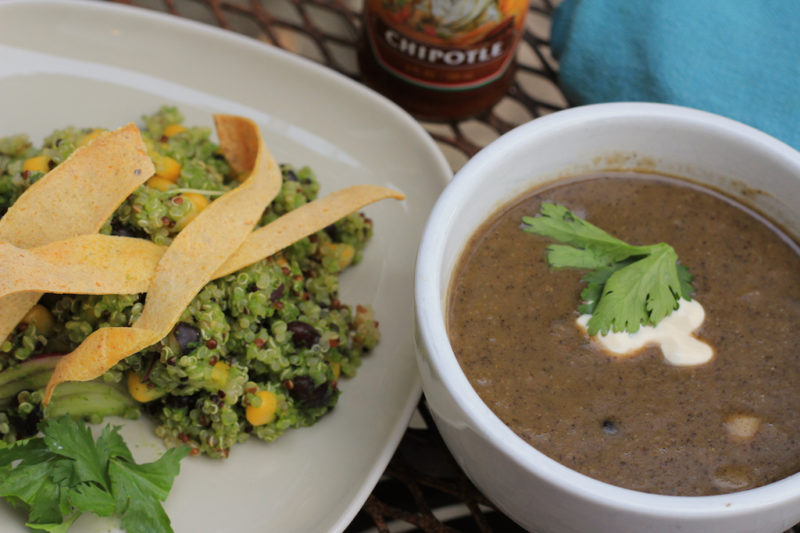 Pinto Bean Soup w-Mexican Quinoa Salad