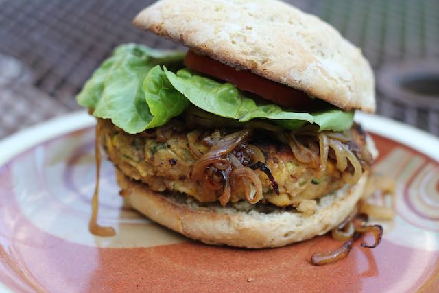 Sweet Corn & Bean Burgers