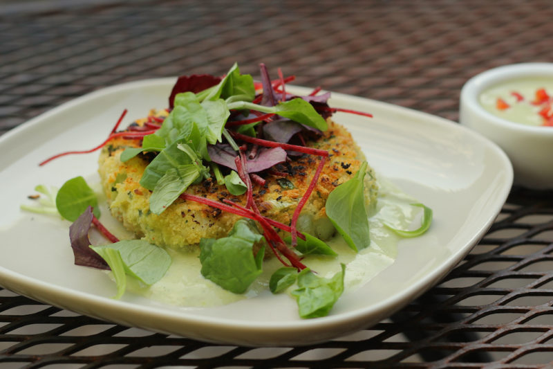 Thai Fish Cakes with yogurt sauce