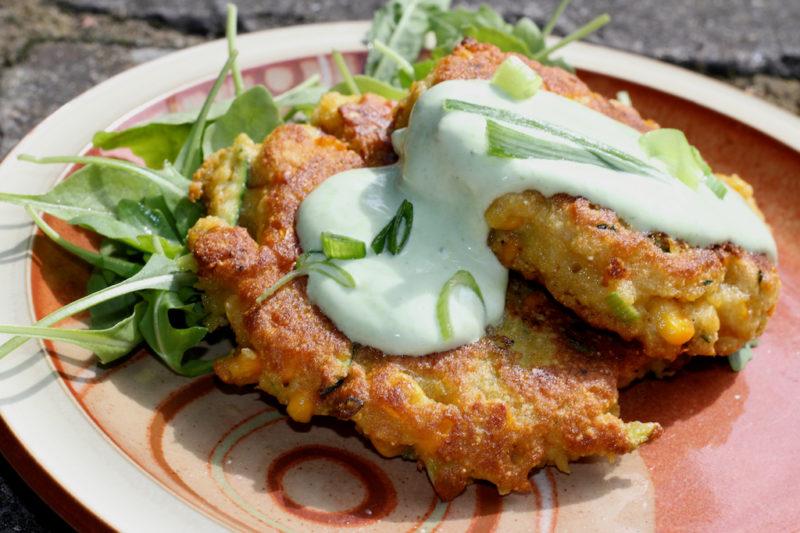 Fresh Corn & Zucchini Fritters