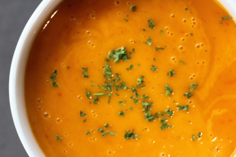Butternut Squash and Red Pepper Soup